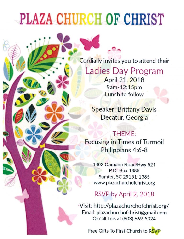 Ladies Day 2018 – Plaza Church Of Christ